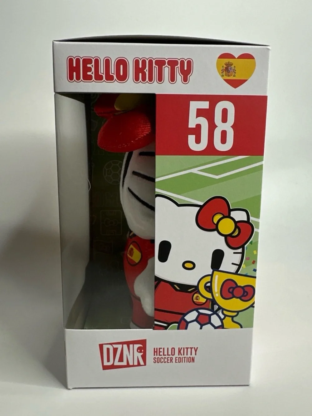 Hello Kitty Spain 2026 World Cup Champions Soccer DZNR #58 Plush